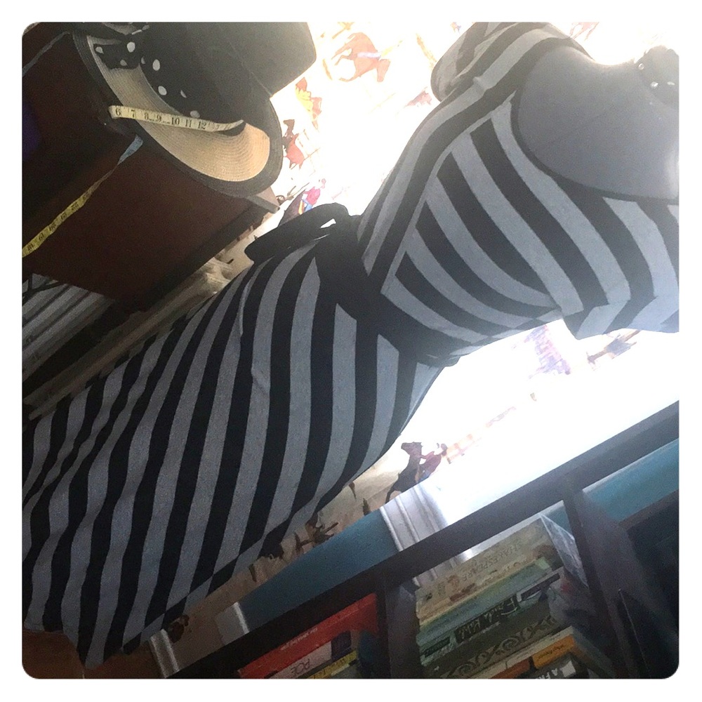 Striped swing dress